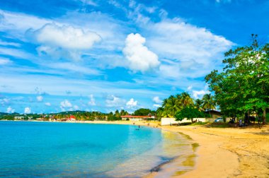 Saint Lucia, Karayip Adaları 'ndaki güzel plaj