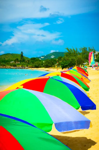 Прекрасний пляж у Сент - Люсії (Карибські острови). — стокове фото