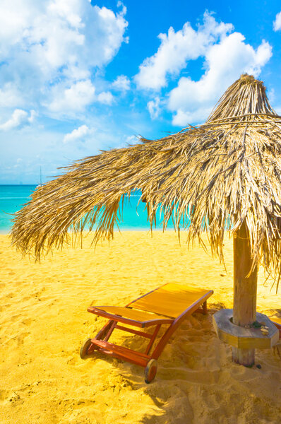 Beautiful beach in Saint Lucia, Caribbean Islands