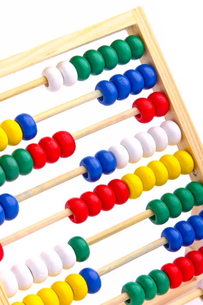 Abacus brinquedo para criança isolada em fundo branco — Fotografia de Stock