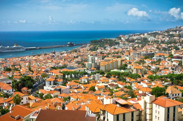 Gyönyörű kilátás nyílik Funchal, Madeira-sziget, Portugália — Stock Fotó