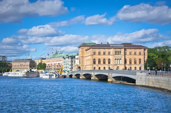 Een weergave van oude stad van stockholm, Zweden — Stockfoto