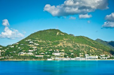 philipsburg, saint martin, Karayipler adalar'ın güzel Panoraması