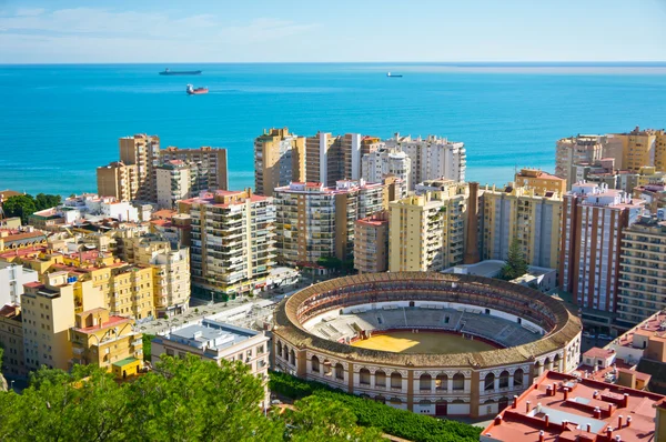 Bela vista da cidade de Málaga, Espanha — Fotografia de Stock