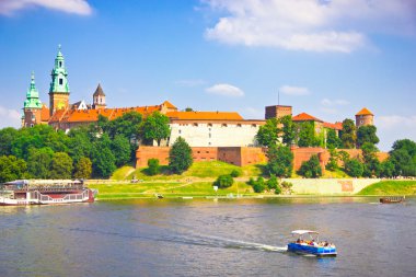 güzel Ortaçağ wawel Kalesi, Krakov, Polonya