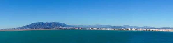 Belo panorama do mar da cidade de Málaga, Espanha — Fotografia de Stock