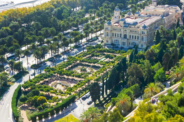 Hermosa vista de la ciudad de Málaga, España — Foto de Stock