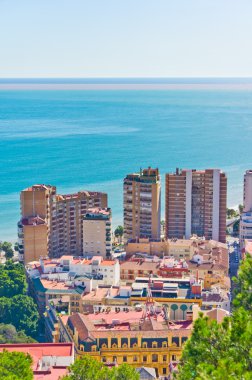 güzel manzara şehrin malaga, İspanya