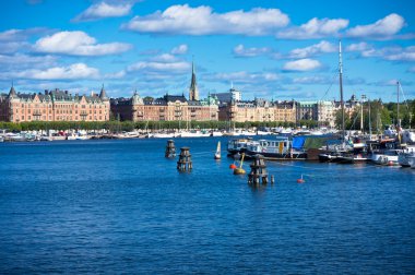 bir görünümünü eski Stokholm şehir, İsveç