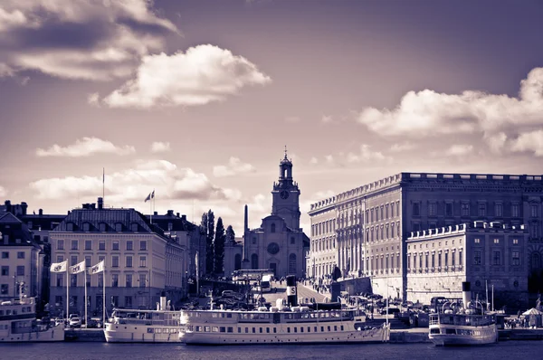 Blick auf Stockholms Altstadt, Schweden — Stockfoto