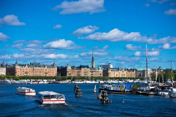 Een weergave van oude stad van stockholm, Zweden — Stockfoto