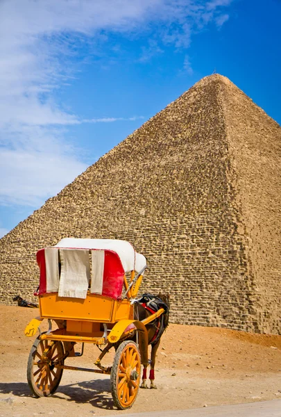 Пирамида Хафре в Гизе, Египет — стоковое фото