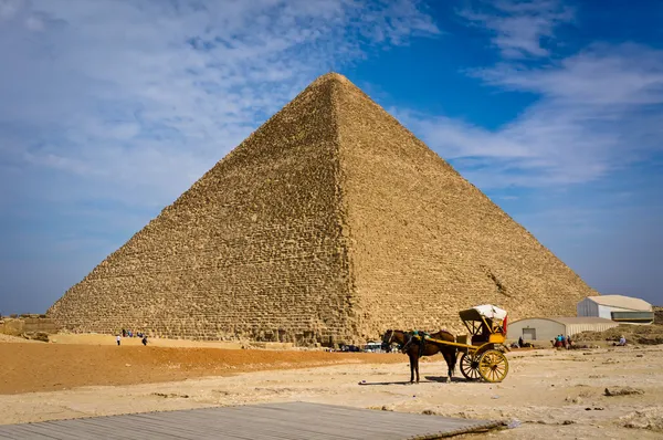 Pyramida Khafrova v Gíze, Egypt — Stock fotografie