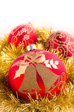 güzel renkli Noel baubles dekorasyon
