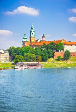 güzel Ortaçağ wawel Kalesi, Krakov, Polonya