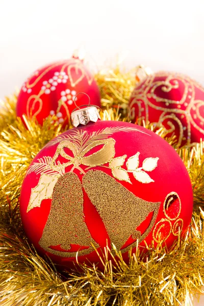 Krásné barevné vánoční ozdoby dekorace Stock Snímky
