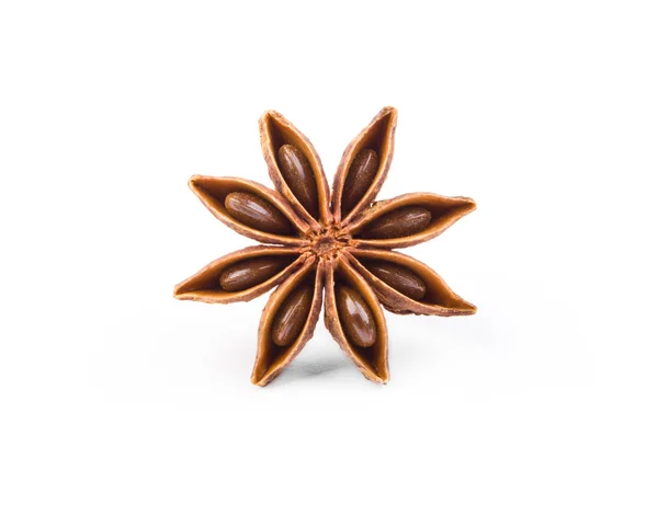Extremely closeup view of anise star — Stock Photo, Image