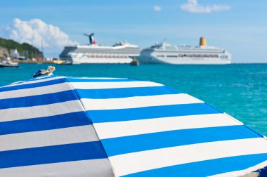 philipsburg, saint martin, Karayip Adaları'nda güzel bir plaj
