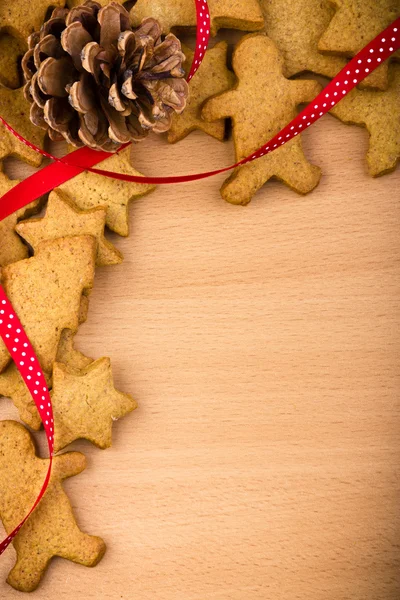 Baking ingredients for Christmas cookies and gingerbread — Stock Photo, Image