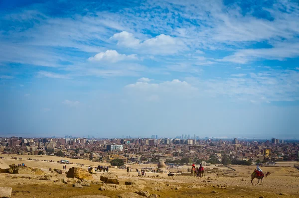 Обзор города Гиза, Египет — стоковое фото