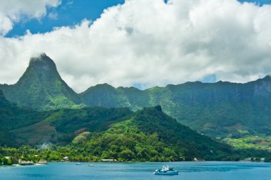 cennet görünümünü moorea Adaları, cook's bay, Fransız Polinezyası