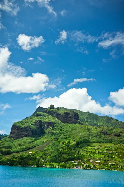 Paradiesische Aussicht auf Moorea-Inseln, Kochbucht, Französisch-Polynesien — Stockfoto