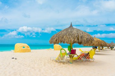 güzel bir plaj Aruba, Karayip Adaları, küçük Antiller