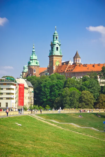 Bellissimo castello medievale di Wawel, Cracovia, Polonia — Foto Stock