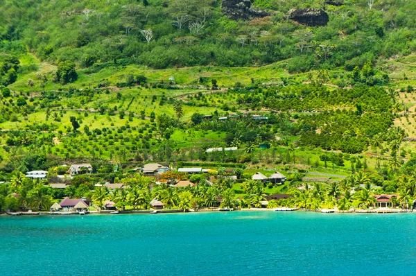 Paradiesische Aussicht auf Moorea-Inseln, Kochbucht, Französisch-Polynesien — Stockfoto