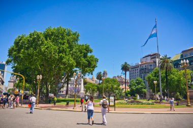 Beautiful view of Buenos Aires capital of Argentina clipart