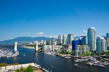 Beautiful view of Vancouver, British Columbia, Canada clipart