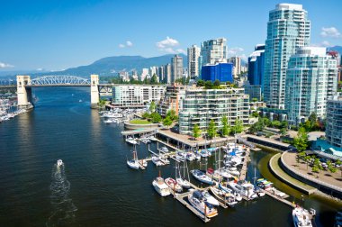 Beautiful view of Vancouver, British Columbia, Canada clipart