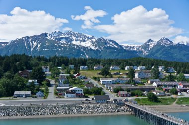 haines city glacier bay, alaska, usa yakınındaki güzel görünümü