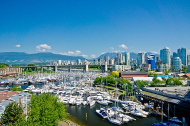 Beautiful view of Vancouver, British Columbia, Canada clipart