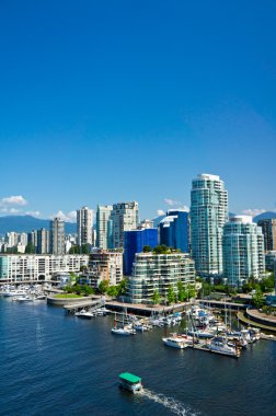 Beautiful view of Vancouver, British Columbia, Canada clipart