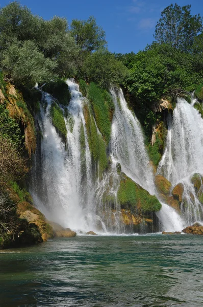 Lago no parque nacional kravica (croácia ) — Fotografia de Stock