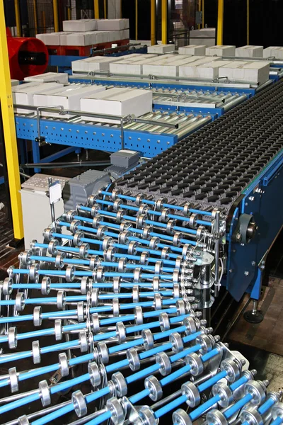 Conveyor rollers line — Stock Photo, Image