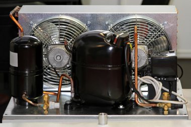 Refrigerator compressor unit clipart