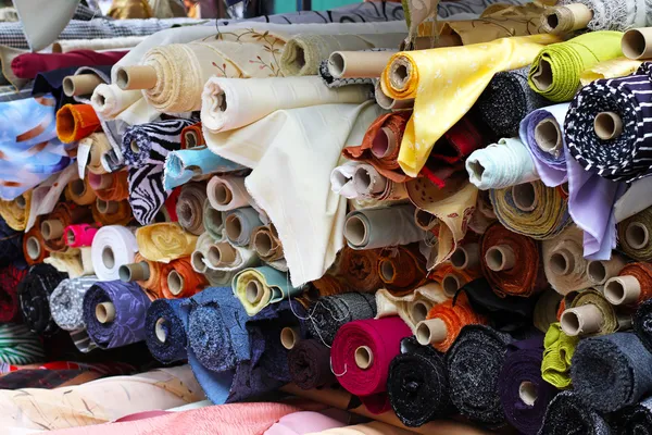 Fabric rolls — Stock fotografie