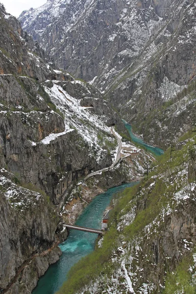 PIVA gränsen — Stockfoto