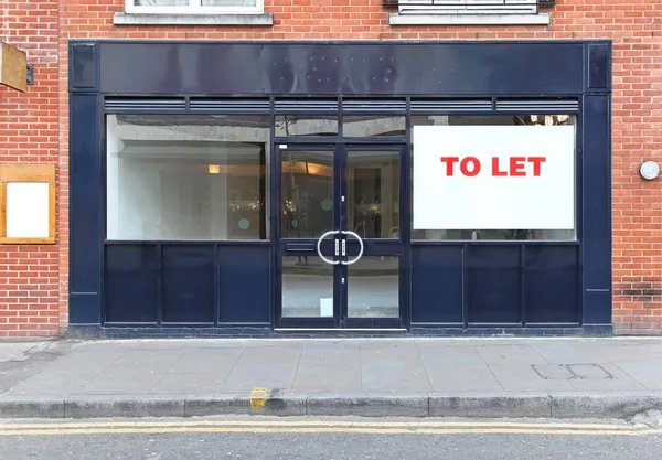 stock image Shop to let