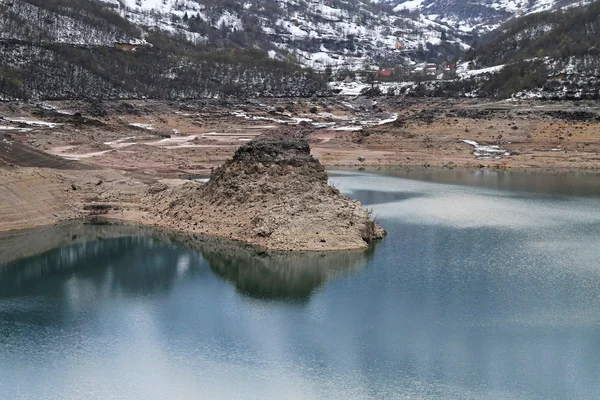 Piva lake Montenegro — Stock Photo, Image