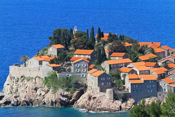 Острівець Sveti Stefan — стокове фото