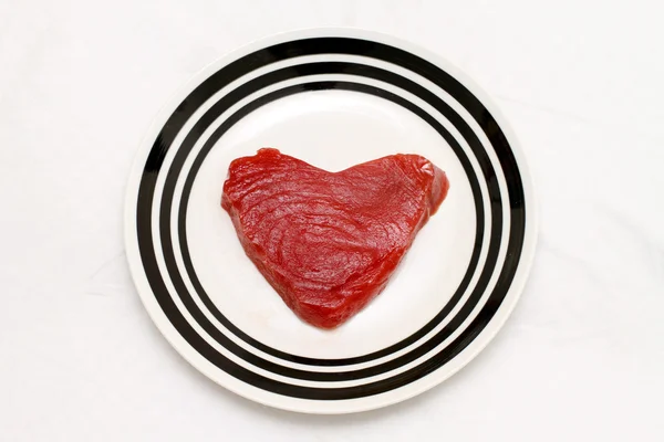 Tuna heart — Stock Photo, Image
