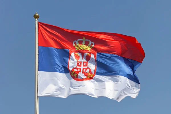 Serbia flag — Stock Photo, Image