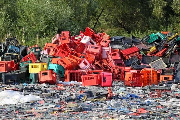 Plastica da discarica — Foto Stock