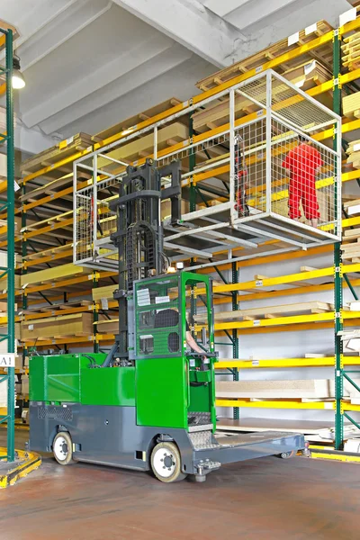 Forklift basket platform — Stock Photo, Image