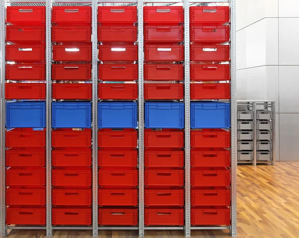 Caixas vermelhas — Fotografia de Stock