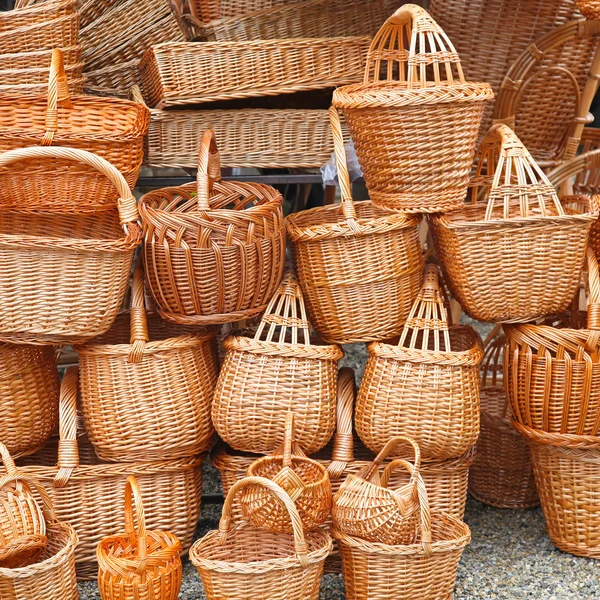 Rattan baskets — Stock Photo, Image