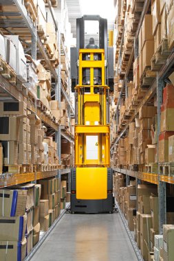 yüksek raf stacker forklift